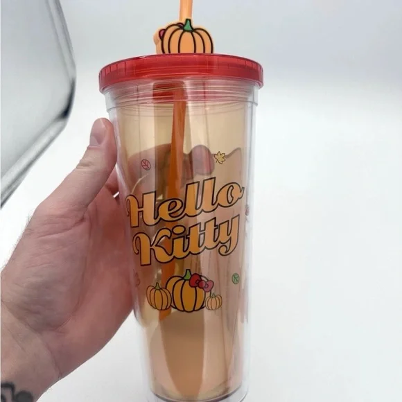 LOT OF 5 Hello Kitty Tumbler Cups New Gift Christmas Halloween Sanrio Cartoon - Picture 11 of 12